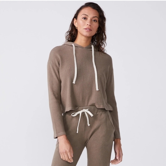 NWT Monrow Brushed Thermal Pullover. Women’s Size XS. - Picture 1 of 7